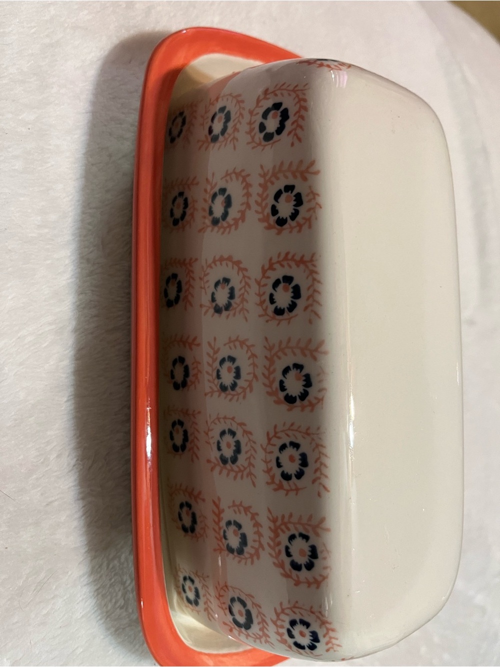 Threshold stoneware butter dish